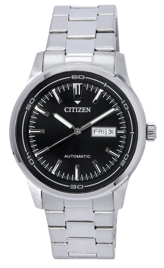 Citizen Stainless Steel Black Dial Automatic NH8400-87E 100M Men's Watch