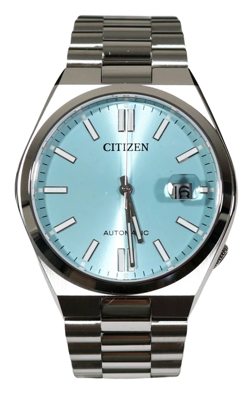 Citizen Tsuyosa Stainless Steel Ice Blue Dial Automatic NJ0151-88M 100M Men's Watch