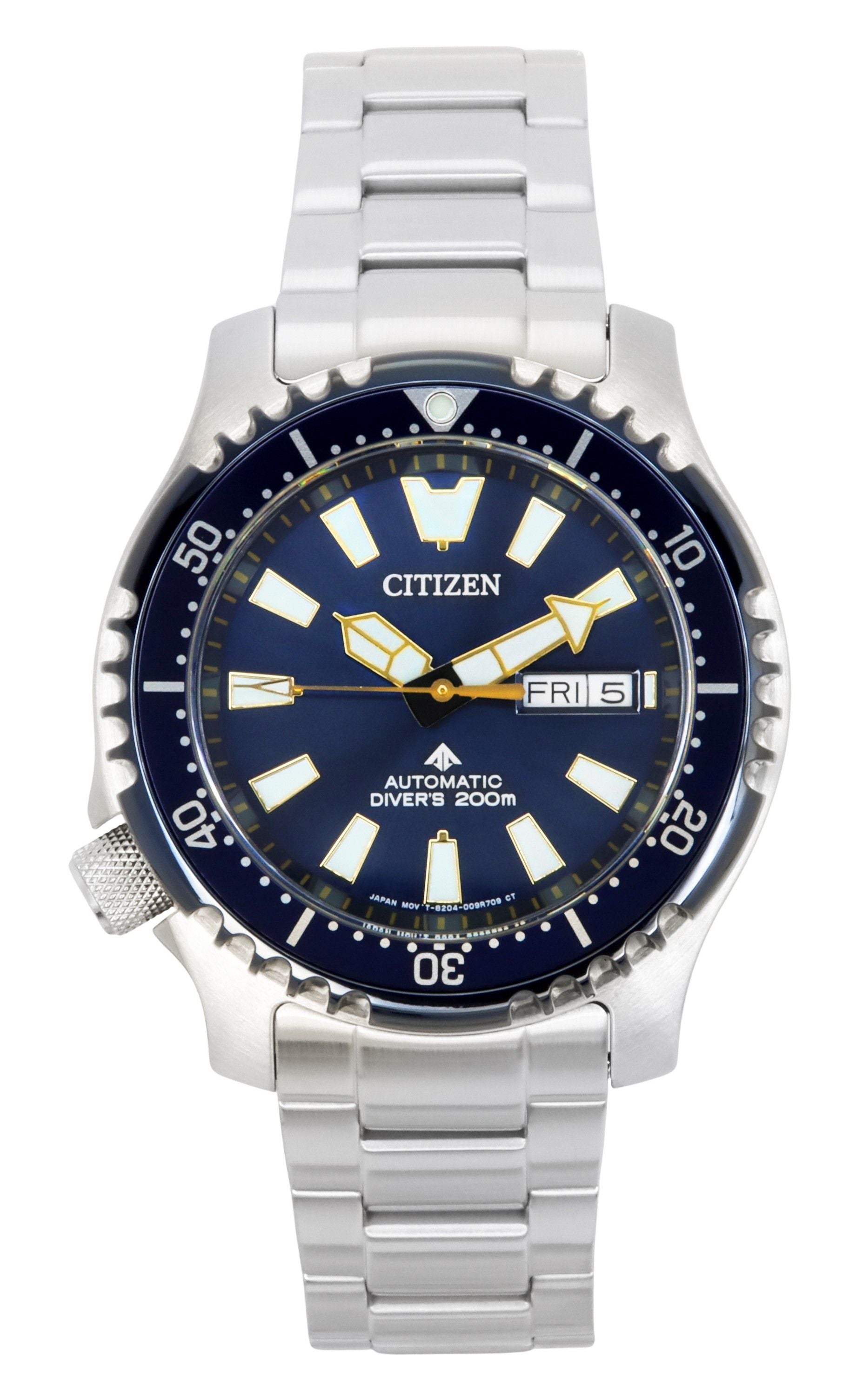 Citizen Promaster Stainless Steel Blue Dial Automatic Diver's NY0166-60L 200M Men's Watch