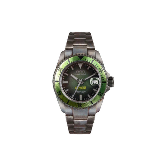 Out Of Order Green Automatico Quaranta Automatic OOO.001-21.VE 100M Men's Watch