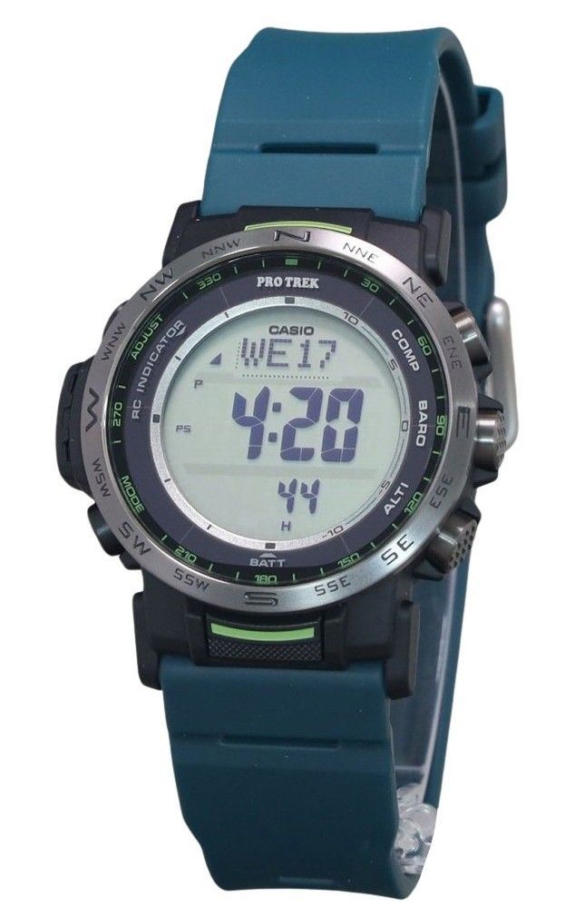 Casio Protrek Climber Line Digital Resin Strap Tough Solar PRW-35Y-3 100M Men's Watch