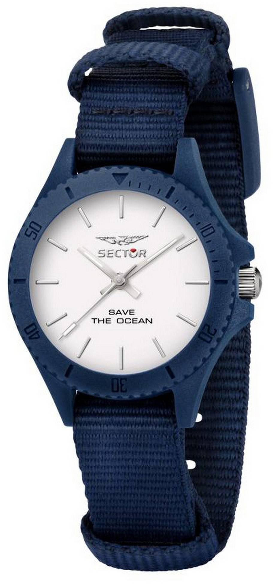 Sector Save The Ocean White Dial Recycle Pet Strap Quartz R3251539502 Women's Watch