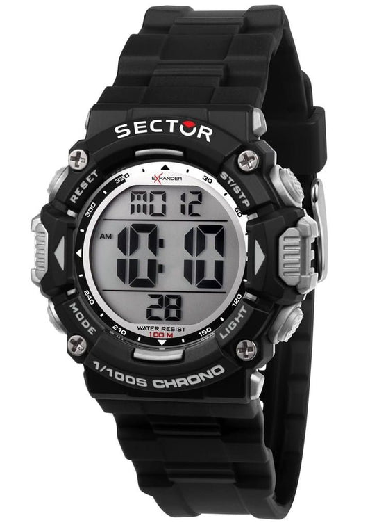 Sector EX-32 Digital Black Polyurethane Strap Quartz R3251544001 100M Men's Watch