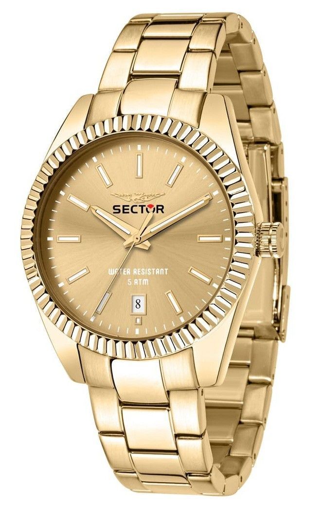 Sector 240 Multifunction Gold Tone Stainless Steel Gold Dial Quartz R3253240026 Men's Watch