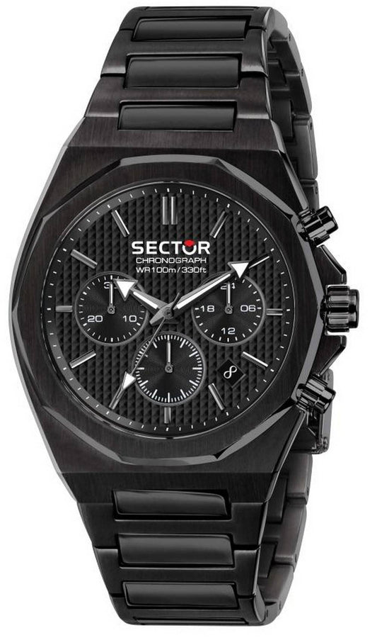 Sector 960 Chronograph Black Dial Stainless Steel Quartz R3273628001 100M Men's Watch