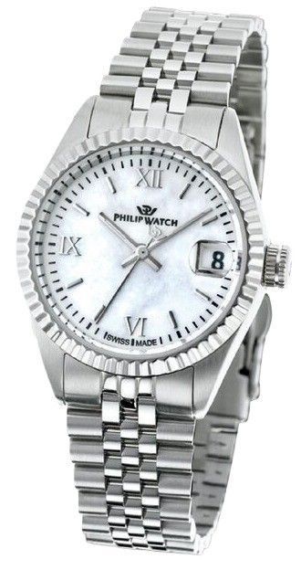 Philip Watch Swiss Made Caribe Urban Stainless Steel White Dial Quartz R8253597592 100M Women's Watch