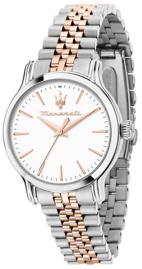 Maserati Epoca Two Tone Stainless Steel White Dial Quartz R8853118520 100M Women's Watch