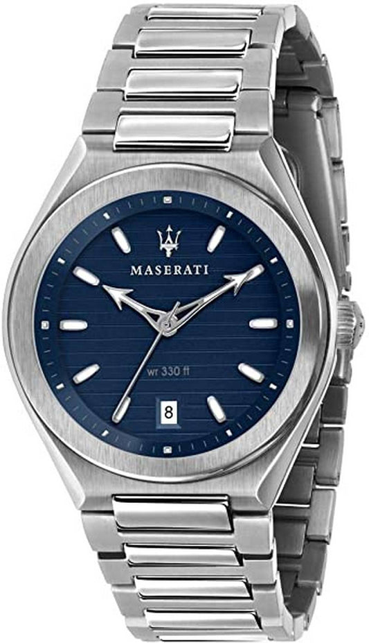 Maserati Triconic Blue Dial Quartz R8853139002 100M Men's Watch