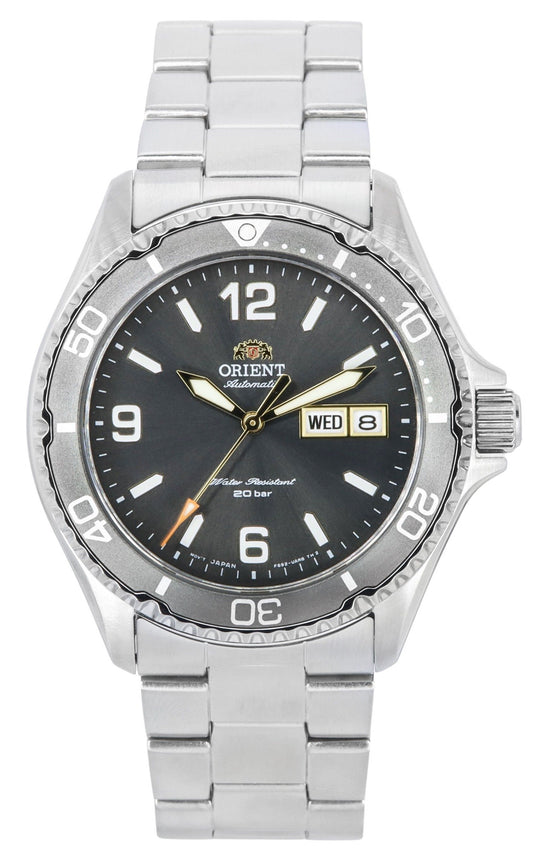 Orient Sports Kamasu Mako III Stainless Steel Grey Dial Automatic Diver's RA-AA0819N19B 200M Men's Watch