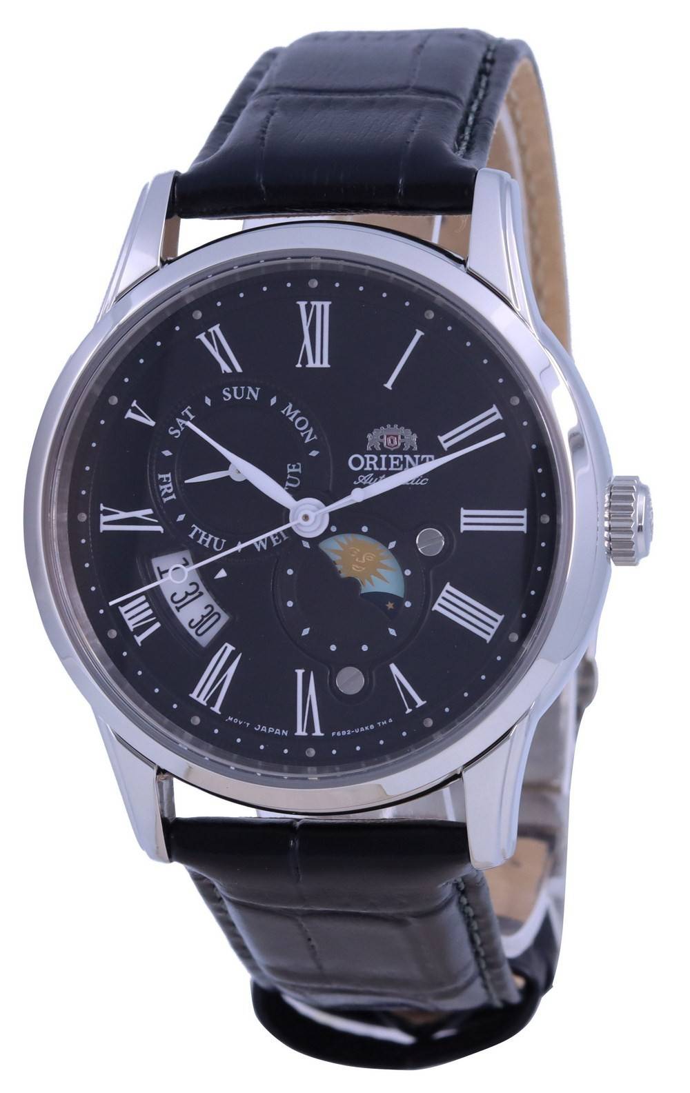 Orient Sun & Moon Black Dial Automatic RA-AK0010B10B Men's Watch