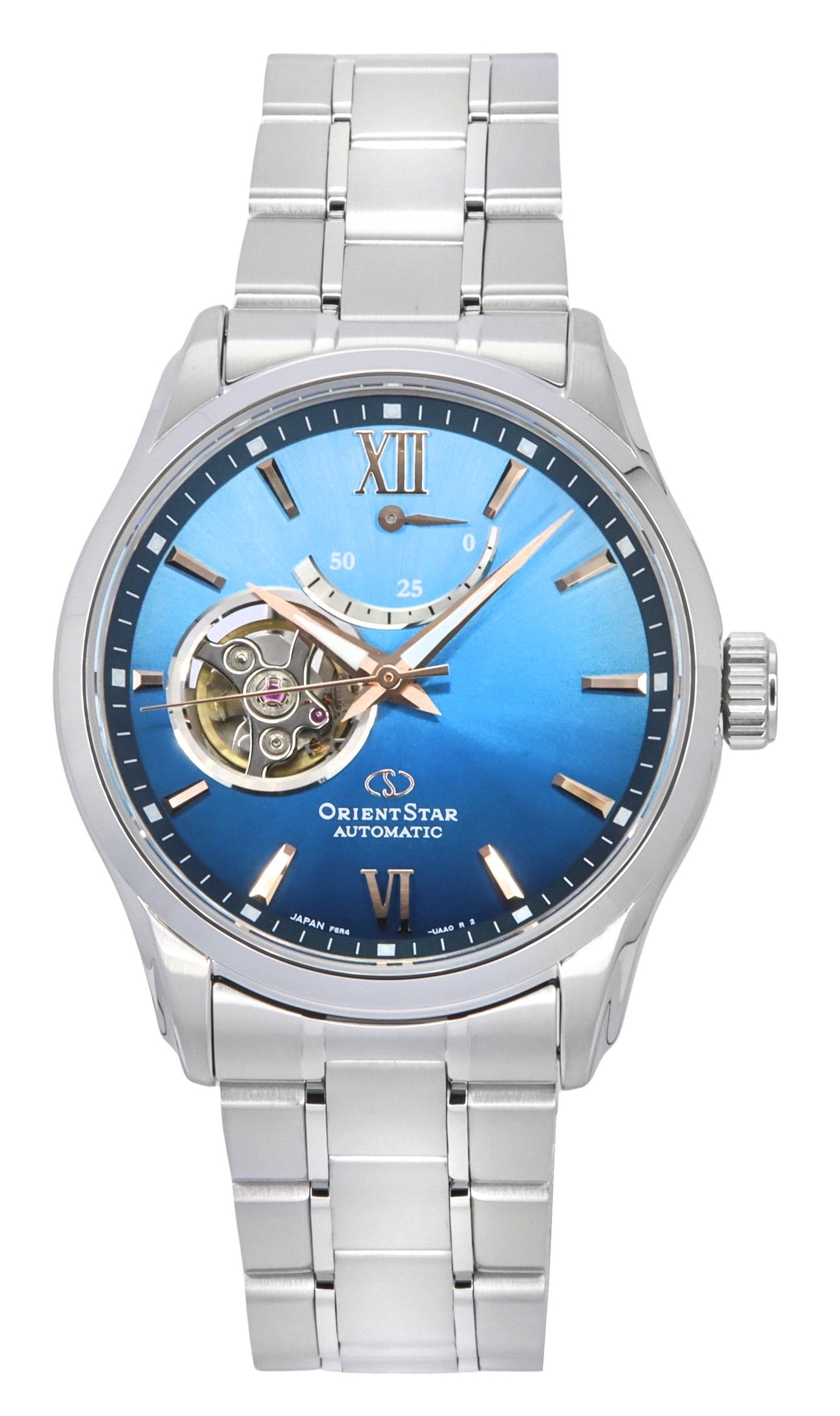 Orient Star Contemporary Limited Edition Open Heart Blue Dial Automatic RE-AT0017L00B 100M Men's Watch With Extra Strap