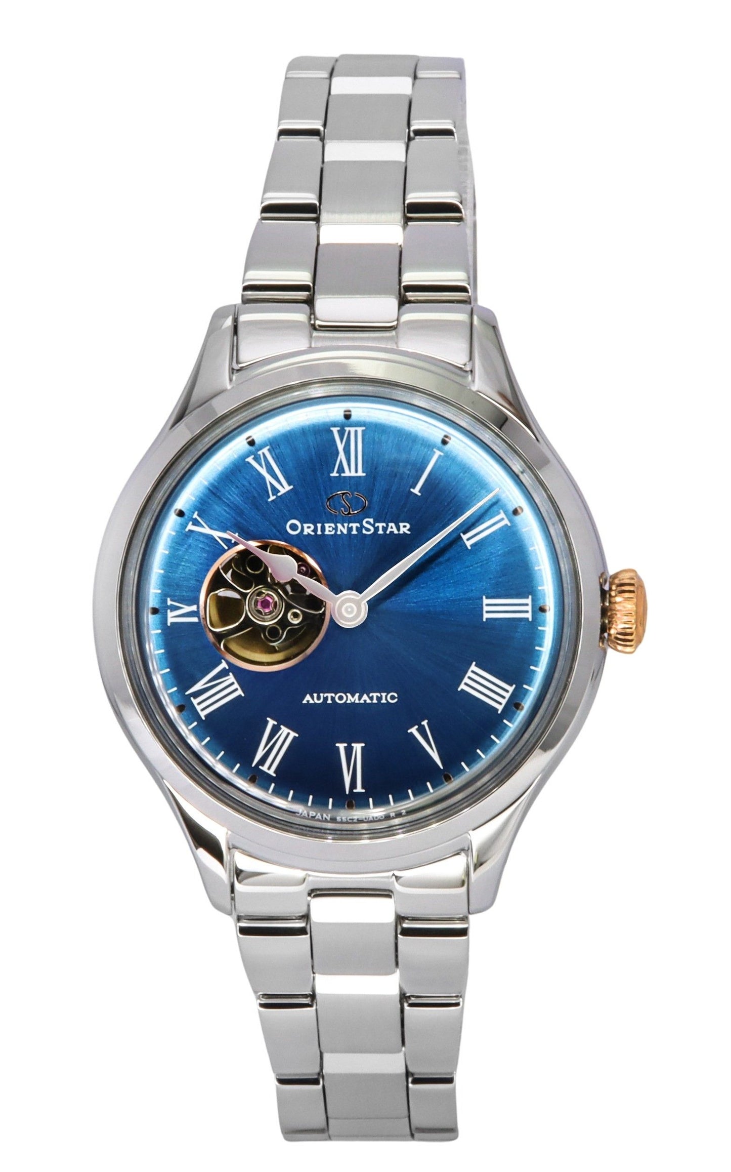 Orient Star Classic Limited Edition Open Heart Blue Dial Automatic RE-ND0019L00B Women's Watch With Extra Strap