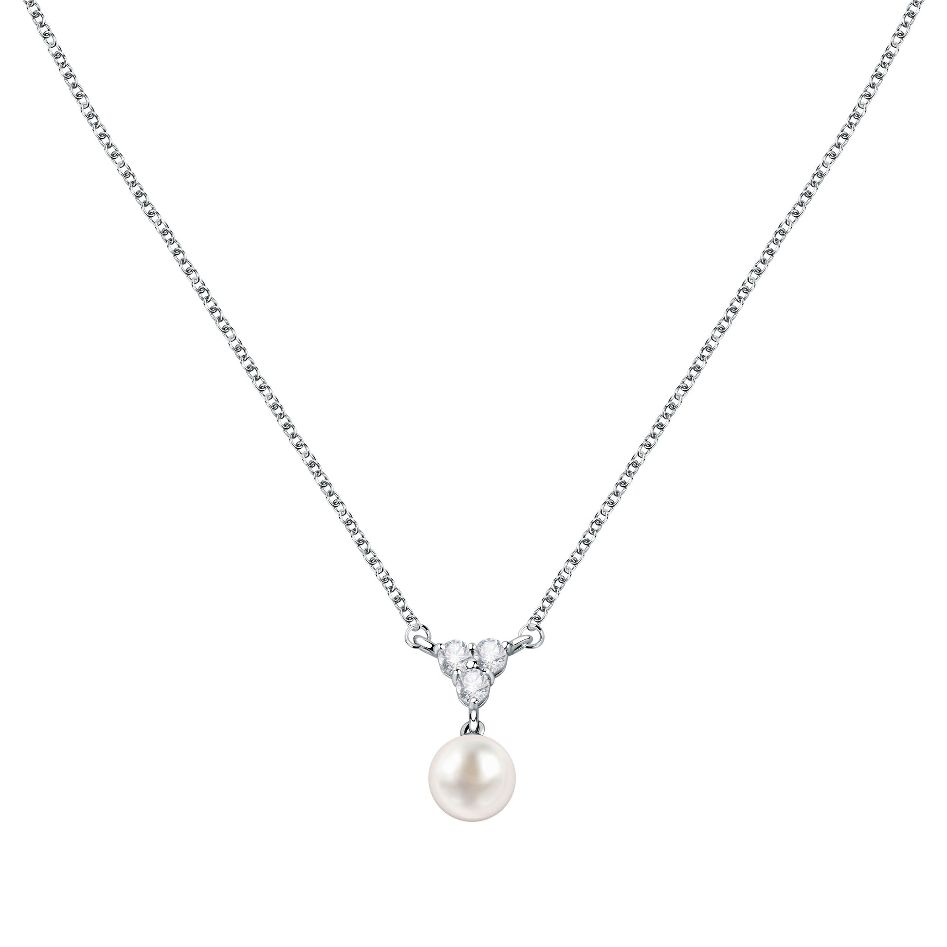 Morellato Perla 925% Silver Necklace SAER50 For Women