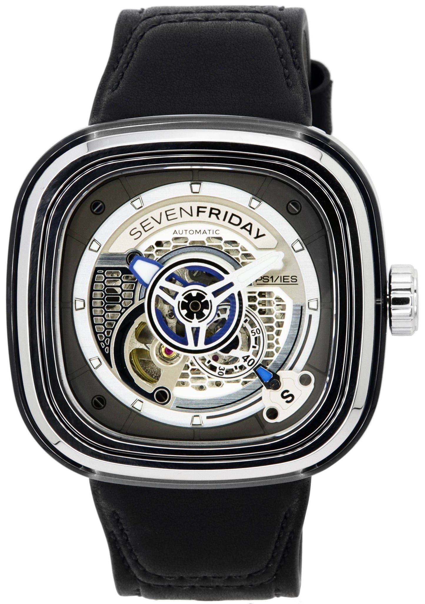 Sevenfriday P-Series Grey Skeleton Dial Automatic PS1/01 SF-PS1-01 Men's Watch