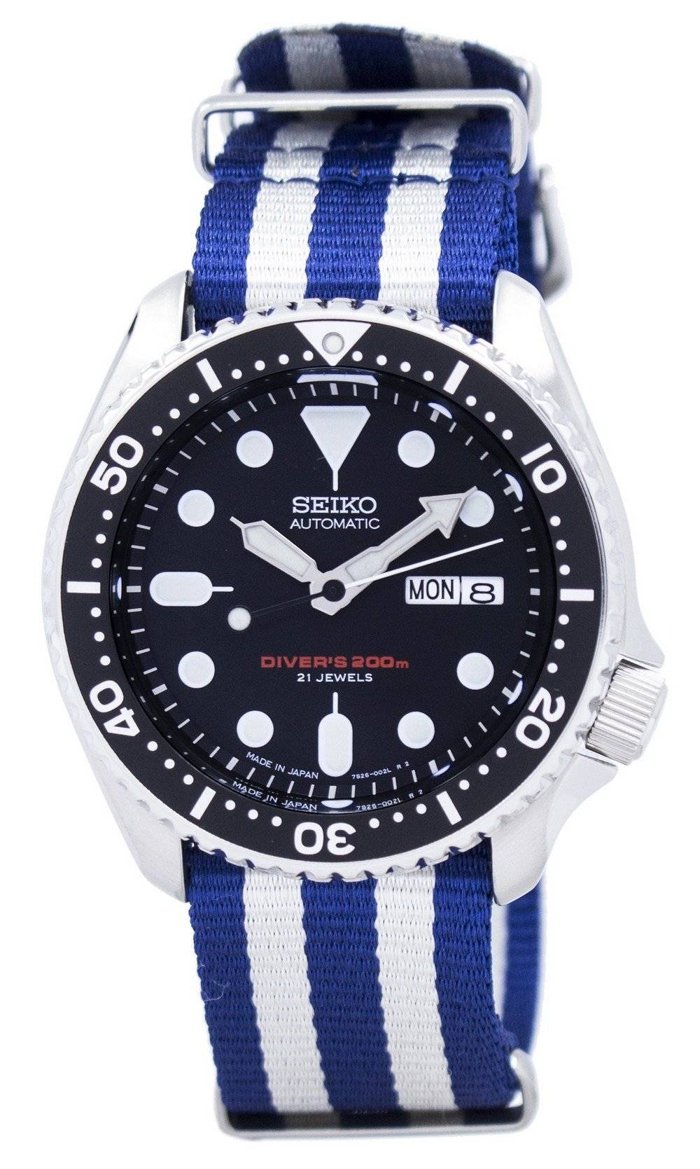 Seiko Automatic Diver's 200M NATO Strap SKX007J1-var-NATO2 Men's Watch