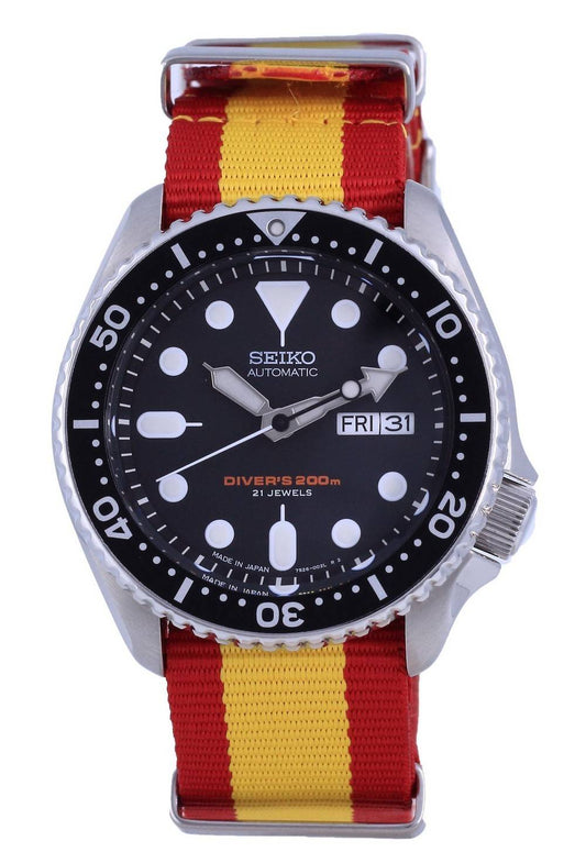 Seiko Automatic Diver's Japan Made Polyester SKX007J1-var-NATO29 200M Men's Watch