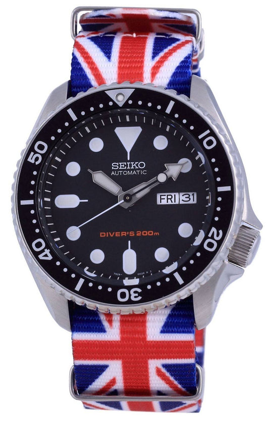 Seiko Automatic Diver's Polyester SKX007K1-var-NATO28 200M Men's Watch