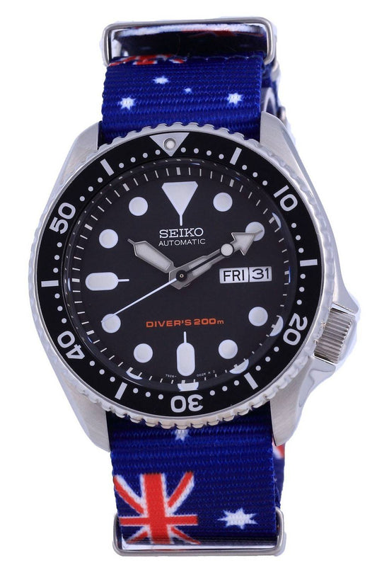 Seiko Automatic Diver's Polyester SKX007K1-var-NATO30 200M Men's Watch