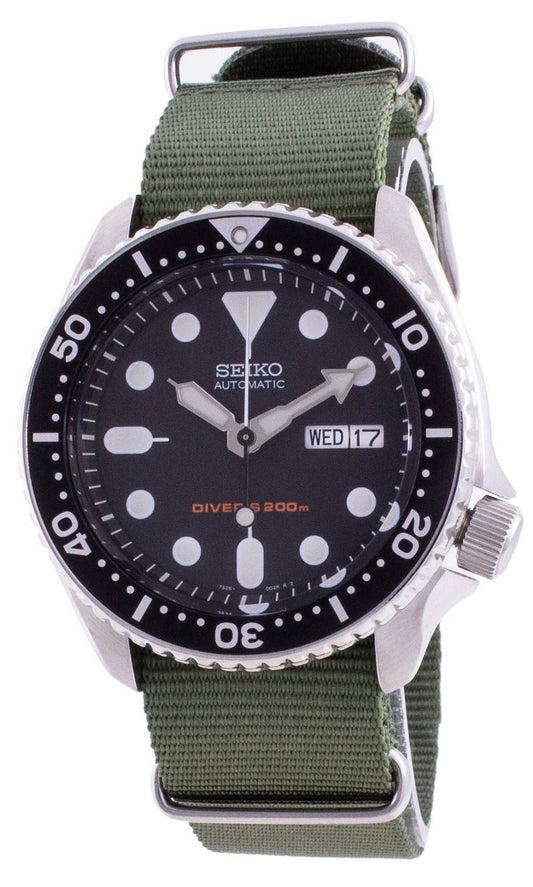 Seiko اكتشف المزيد ساعة أوتوماتيكية للرجال SKX007K1-var-NATO9 200M للرجال