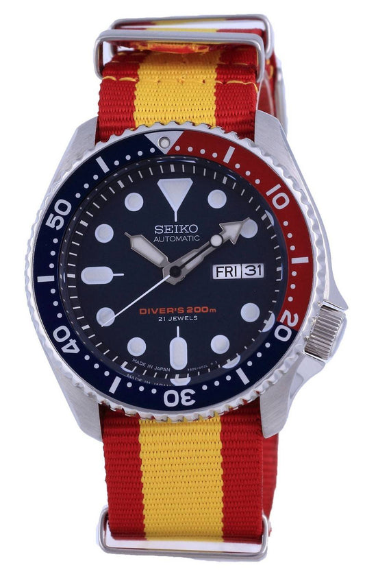 Seiko Automatic Diver's Polyester Japan Made SKX009J1-var-NATO29 200M Men's Watch