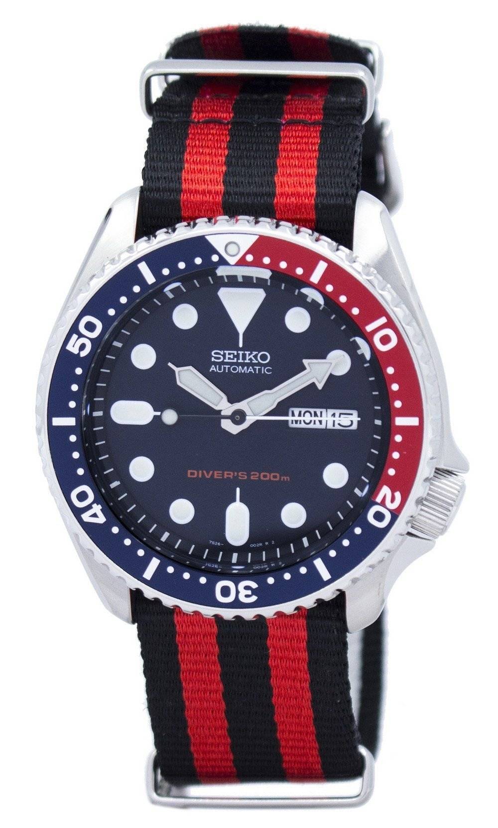 Seiko Automatic Diver's 200M NATO Strap SKX009K1-var-NATO3 Men's Watch