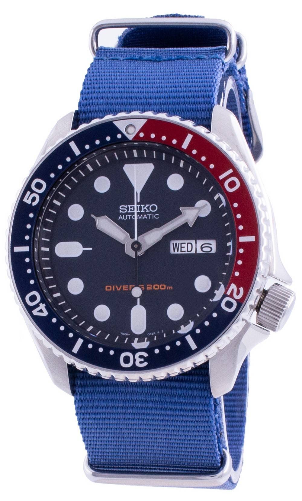 Seiko Automatic Diver's Deep Blue SKX009K1-var-NATO8 200M Men's Watch