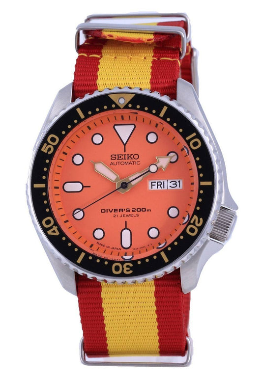 Seiko Automatic Diver's Japan Made Polyester SKX011J1-var-NATO29 200M Men's Watch