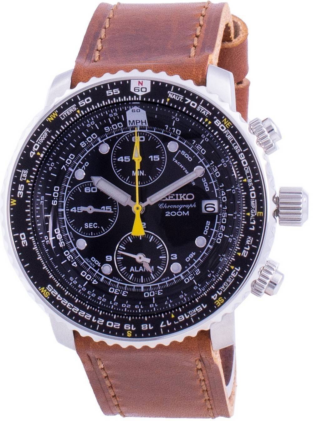 Seiko Pilot's Flight SNA411P1-VAR-LS9 Quartz Chronograph 200M Men's Watch