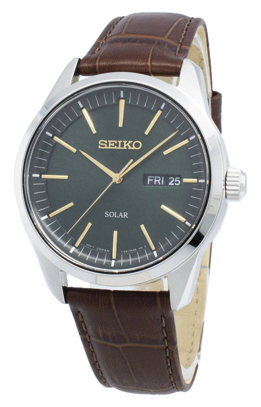 Seiko Conceptual SNE529P SNE529P1 SNE529 Analog Solar Men's Watch