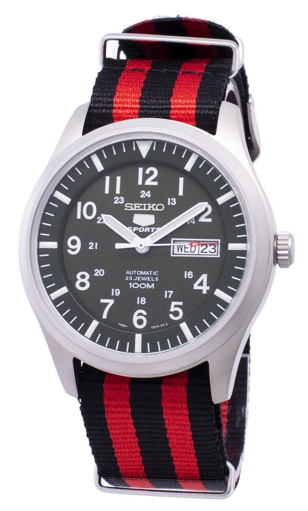 Seiko 5 Sports Automatic Nato Strap SNZG09K1-var-NATO3 Men's Watch