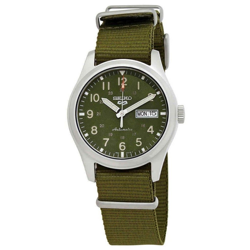 Seiko 5 Sports Field Green Dial Automatic SRPG33 SRPG33K1 SRPG33K 100M Men's Watch