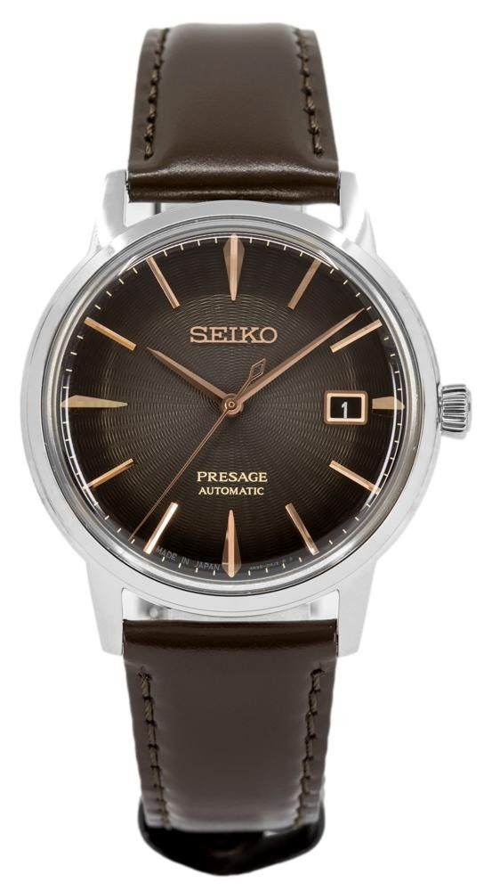 Seiko Presage Cocktail Time The Irish Coffee Charcoal Dial Automatic SRPJ17J1 Men's Watch