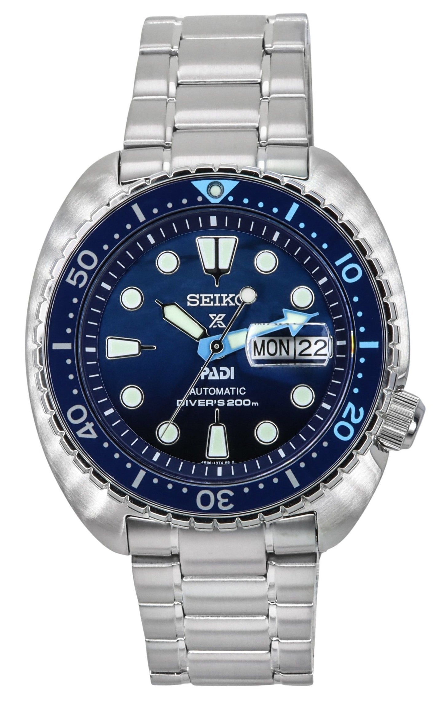 Seiko Prospex The Great Blue Turtle PADI Special Edition Blue Dial Automatic Diver's SRPK01K1 200M Men's Watch