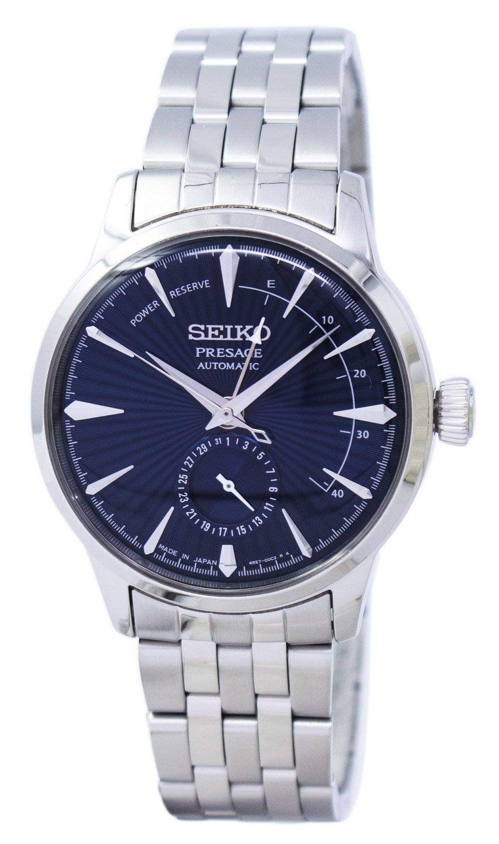 Seiko Presage Cocktail Blue Moon Power Reserve Japan Made SSA347 SSA347J1 SSA347J Men's Watch