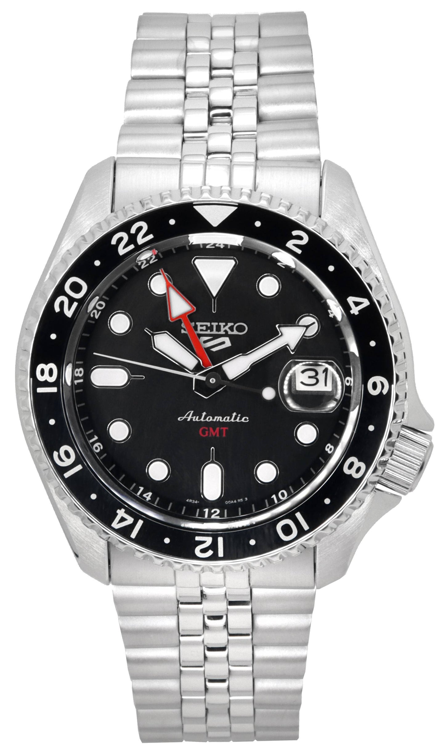 ساعة Seiko 5 Sports Black Grape GMT SKX Re-Interpretation Automatic SSK001 SSK001K1 SSK001K 100M للرجال