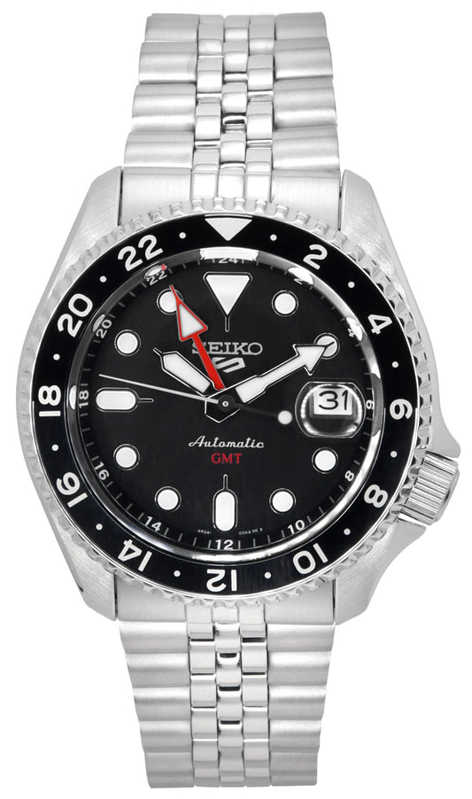 ساعة Seiko 5 Sports Black Grape GMT SKX Re-Interpretation Automatic SSK001 SSK001K1 SSK001K 100M للرجال