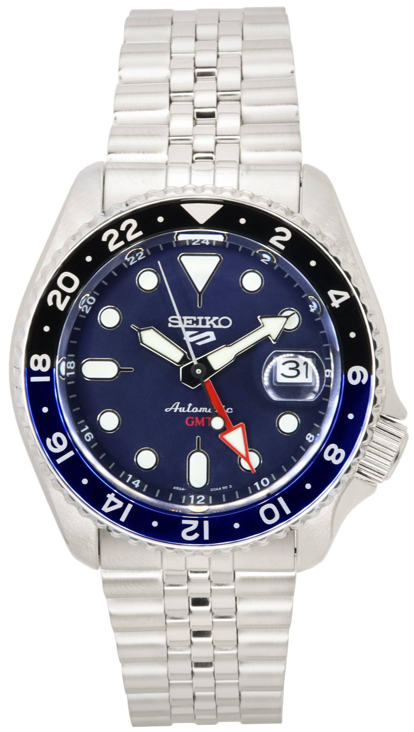 ساعة Seiko 5 Sports Blueberry GMT SKX Re-Interpretation Automatic SSK003 SSK003K1 SSK003K 100M للرجال