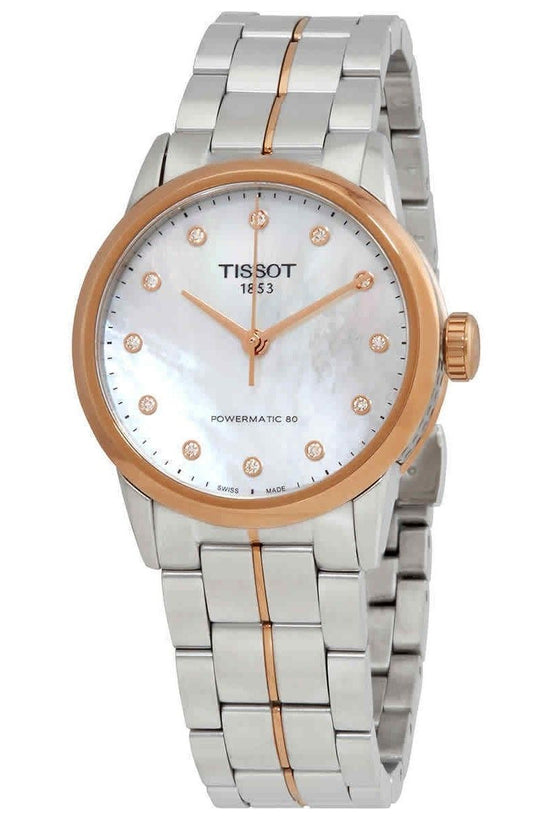 Tissot Luxury Lady Powermatic 80 Diamond Accents Automatic T086.207.22.116.00 T0862072211600 Women's Watch