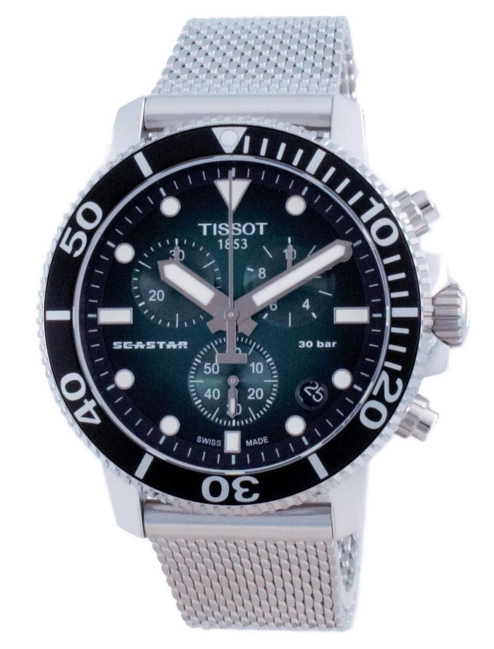 Tissot T-Sport Seastar 1000 Chronograph Diver's Quartz T120.417.11.091.00 T1204171109100 300M Men's Watch