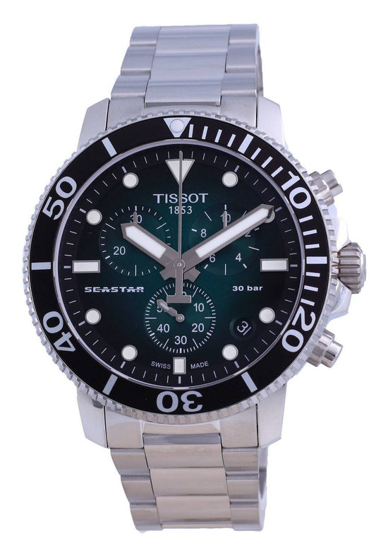 Tissot T-Sport Seaster 1000 Chronograph Diver's Quartz T120.417.11.091.01 T1204171109101 300M Men's Watch