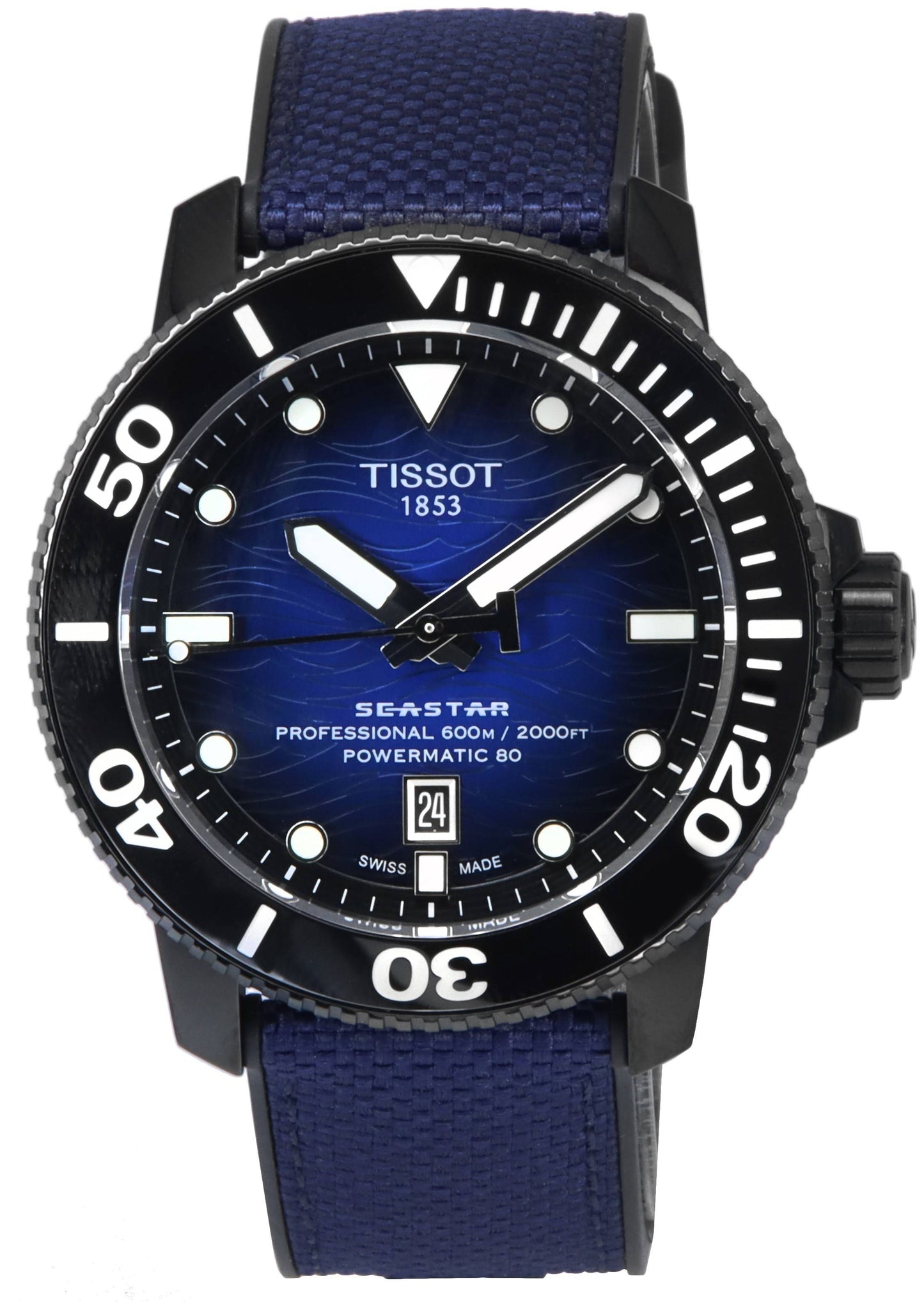 Tissot T-Sport Seastar 2000 Professional Powermatic 80 Diver's T120.607.37.041.00 T1206073704100 600M Men's Watch