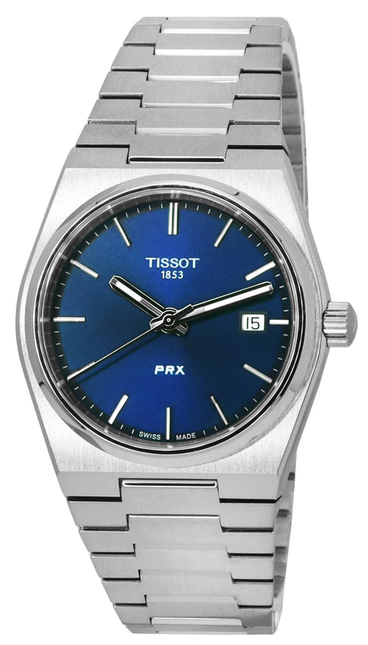 Tissot PRX T-Classic Stainless Steel Blue Dial Quartz T137.210.11.041.00 T1372101104100 100M Unisex Watch