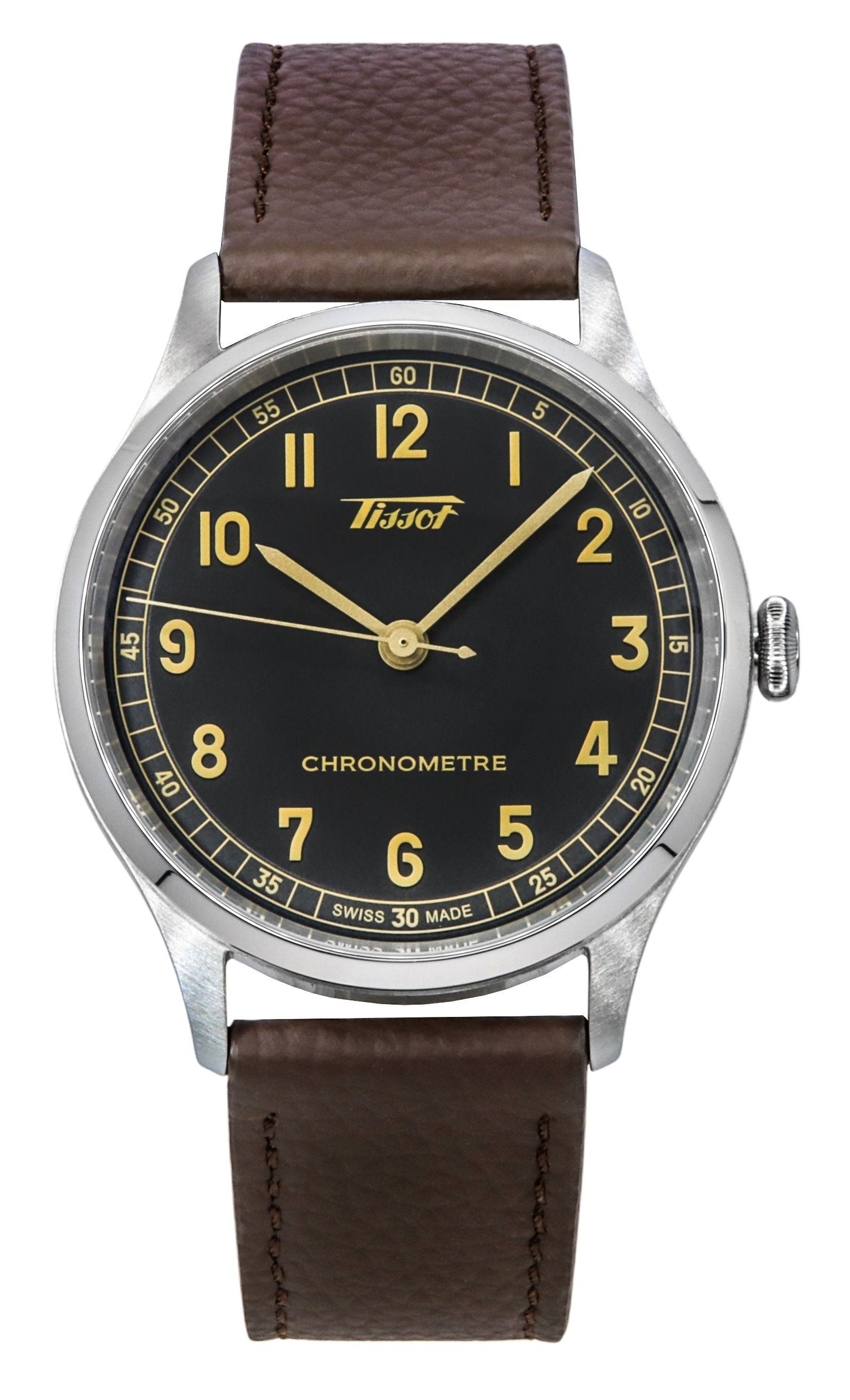 Tissot Heritage 1938 Leather Strap Anthracite Dial Automatic T142.464.16.062.00 Men's Watch