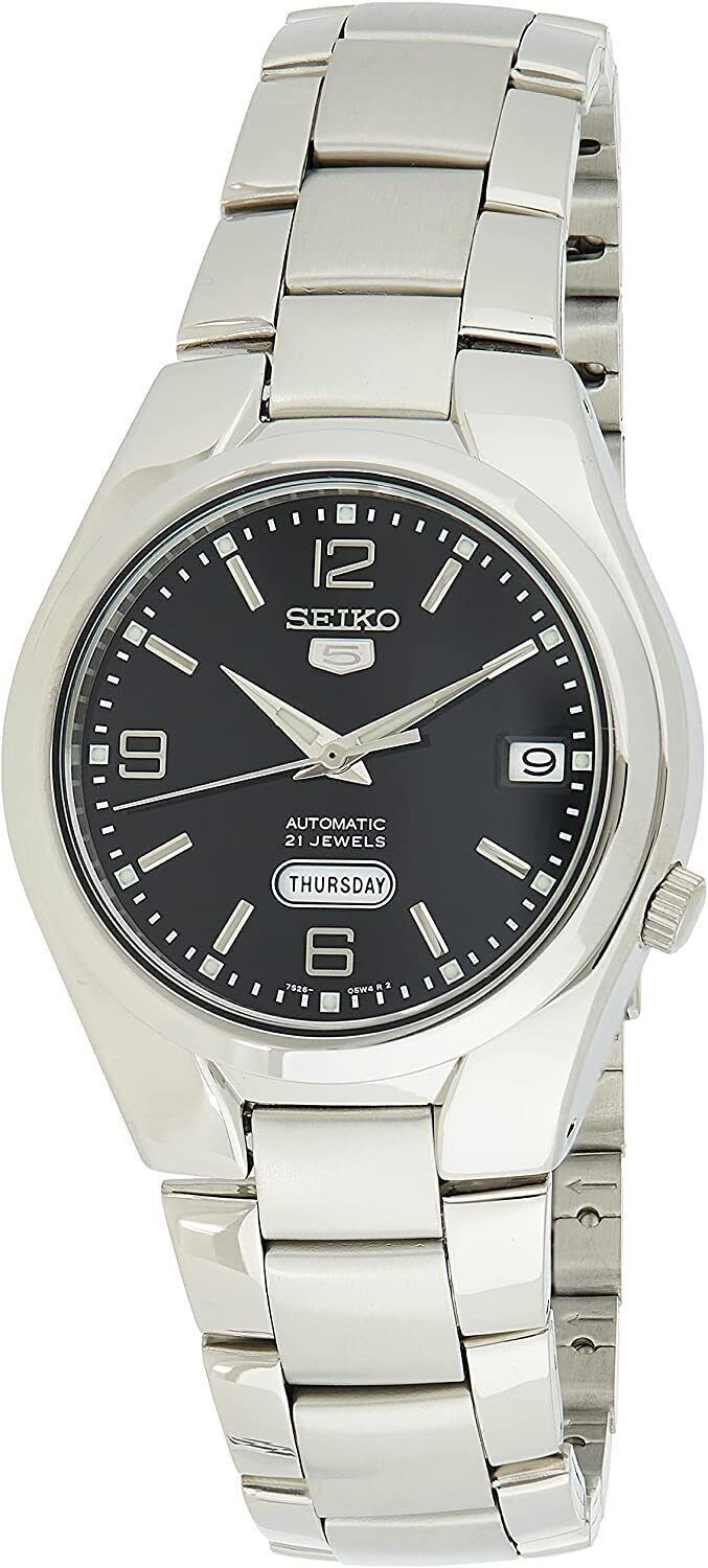Refurbished Seiko 5 Stainless Steel Black Dial Automatic SNK623K1 Men's Watch