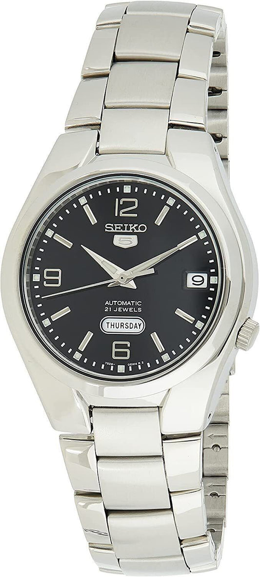 Refurbished Seiko 5 Stainless Steel Black Dial Automatic SNK623K1 Men's Watch