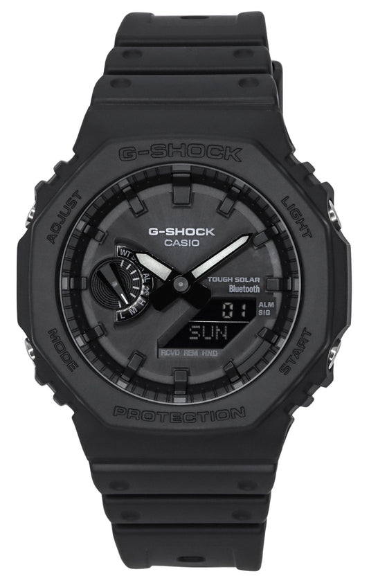 Refurbished Casio G-Shock Smartphone Link Analog Digital Resin Strap Black Dial Solar GA-B2100-1A1 200M Men's Watch