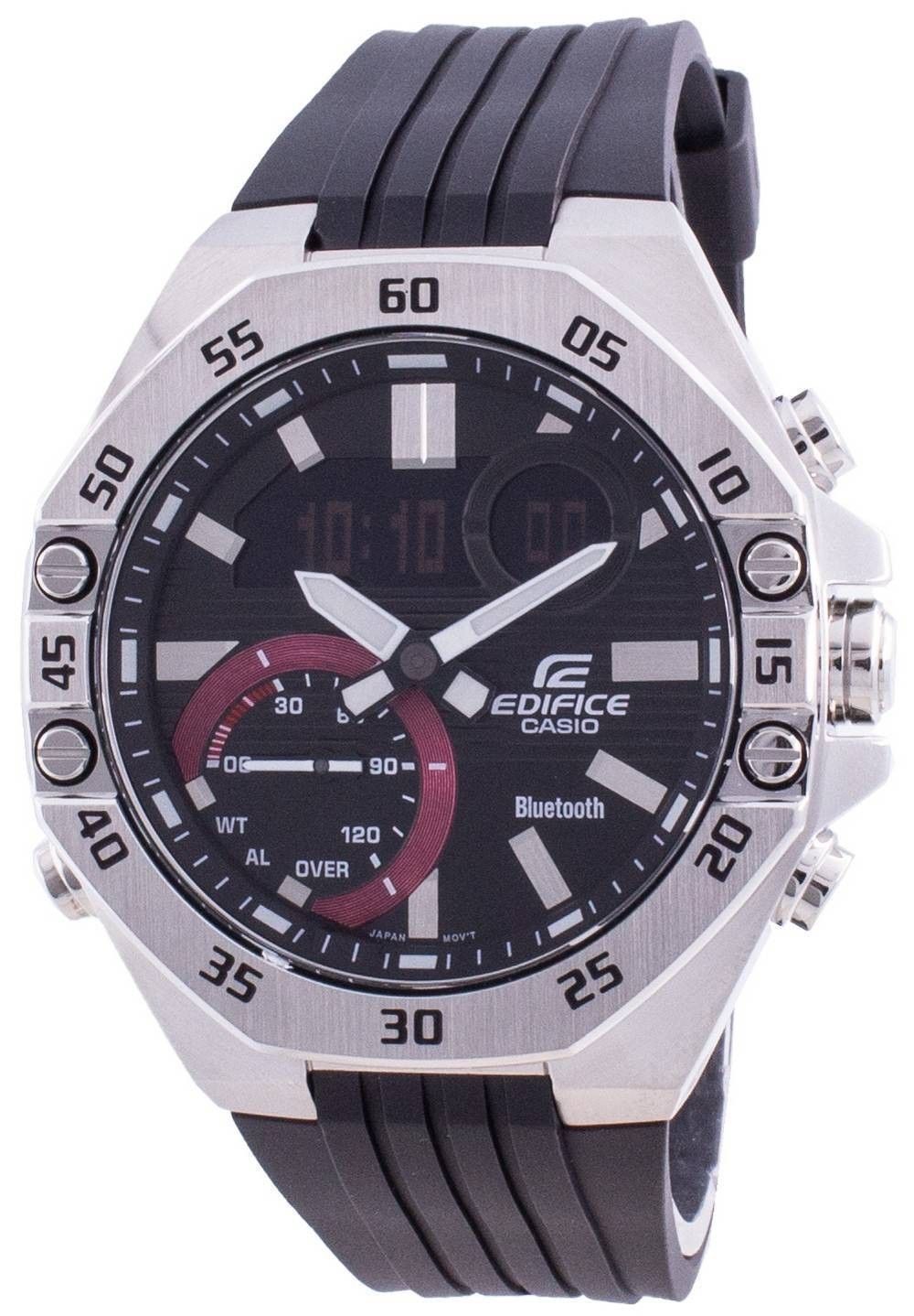 Refurbished Casio Edifice Analog Digital Black Dial Quartz ECB-10P-1A 100M Men's Watch