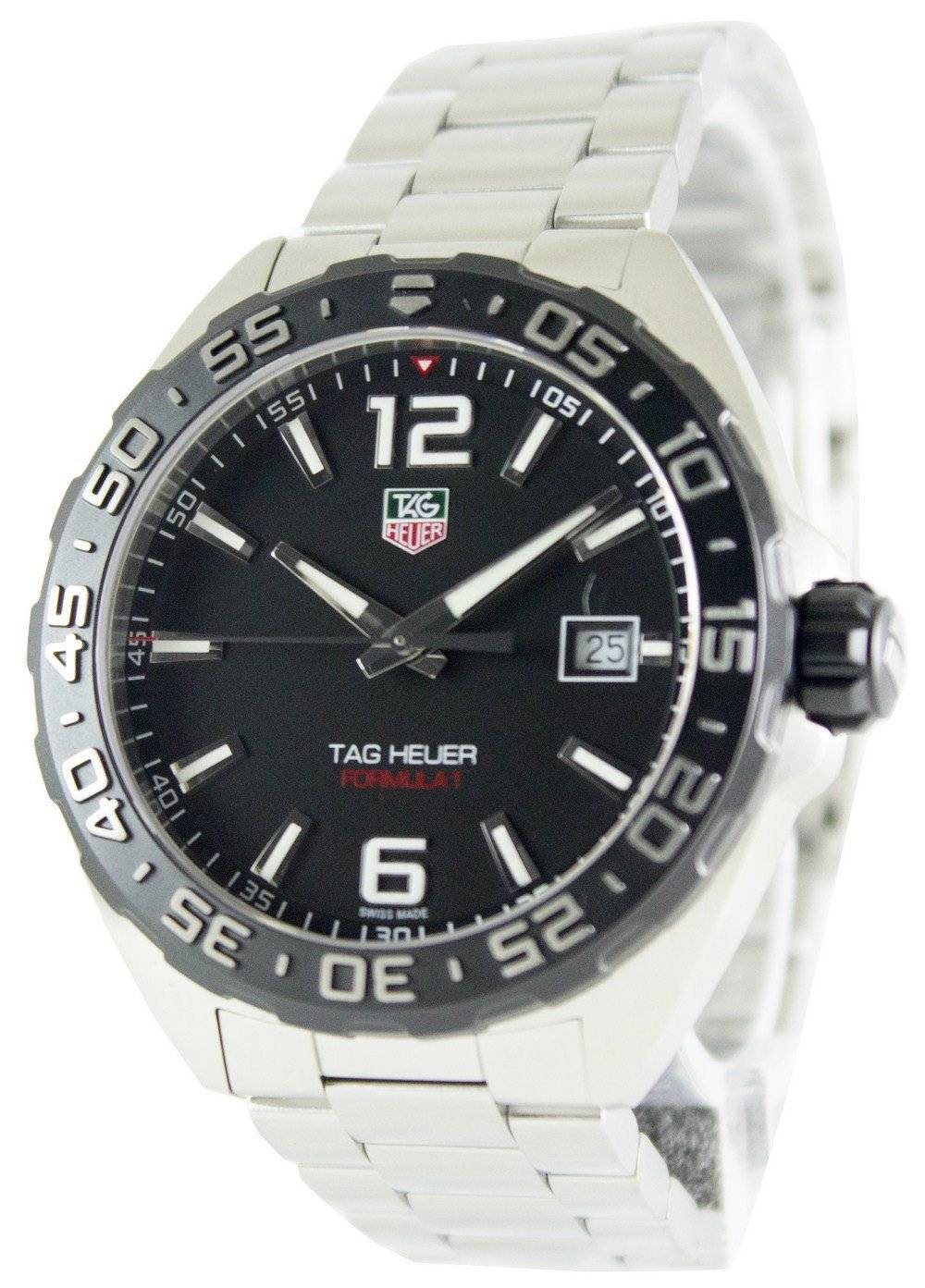 Tag Heuer Formula One Black Dial Stainless Steel WAZ1110.BA0875 Men's Watch