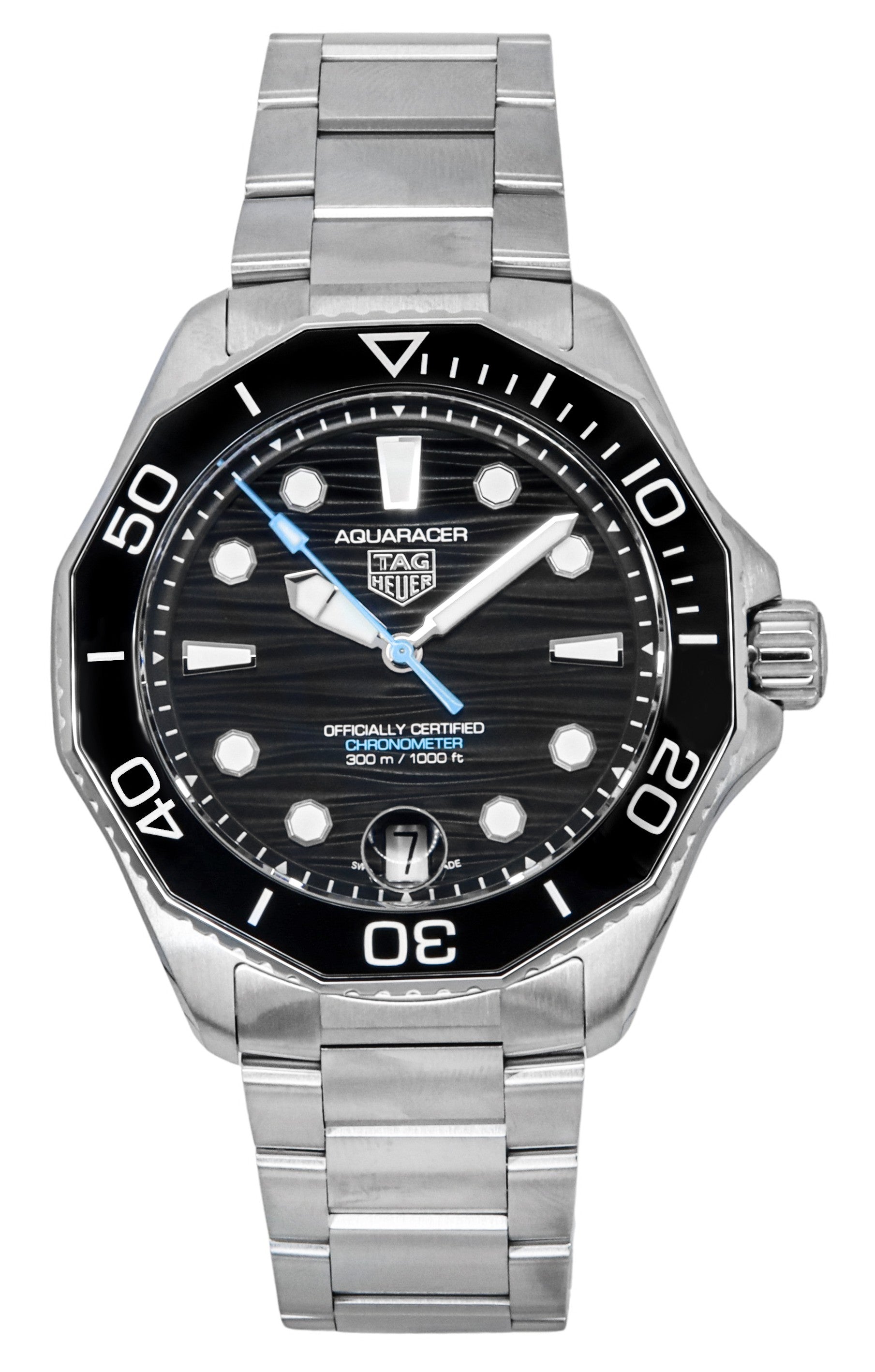 TAG Heuer Aquaracer Professional Stainless Steel Black Dial Automatic Diver's WBP5110.BA0013 300M Men's Watch