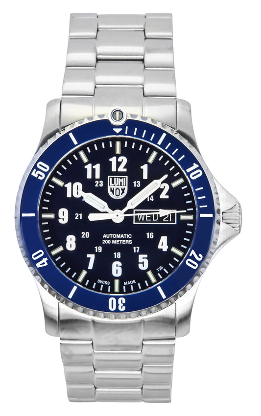Luminox Sport Timer Stainless Steel Blue Dial Automatic Diver's XS.0924 200M Men's Watch